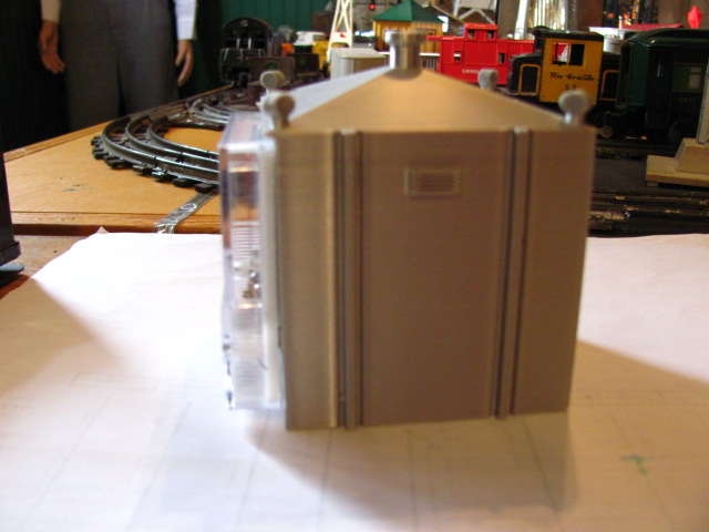 1:48 20 Volt AC Volt meter disguised as a Trackside Railroad Equipment Enclosure