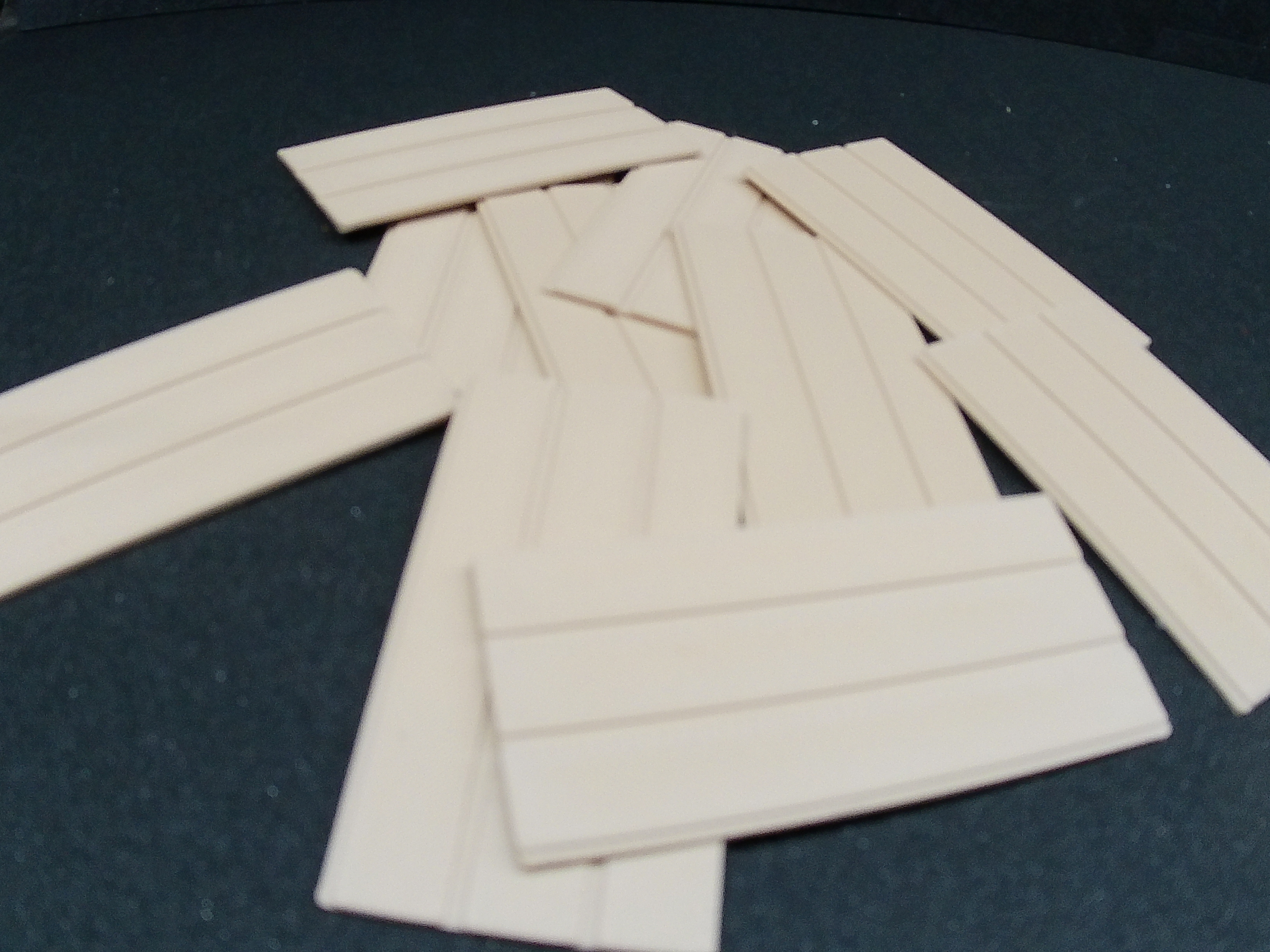 1:48 O Gauge (10) sheets of 4x8 T-111 Siding By Cindershops