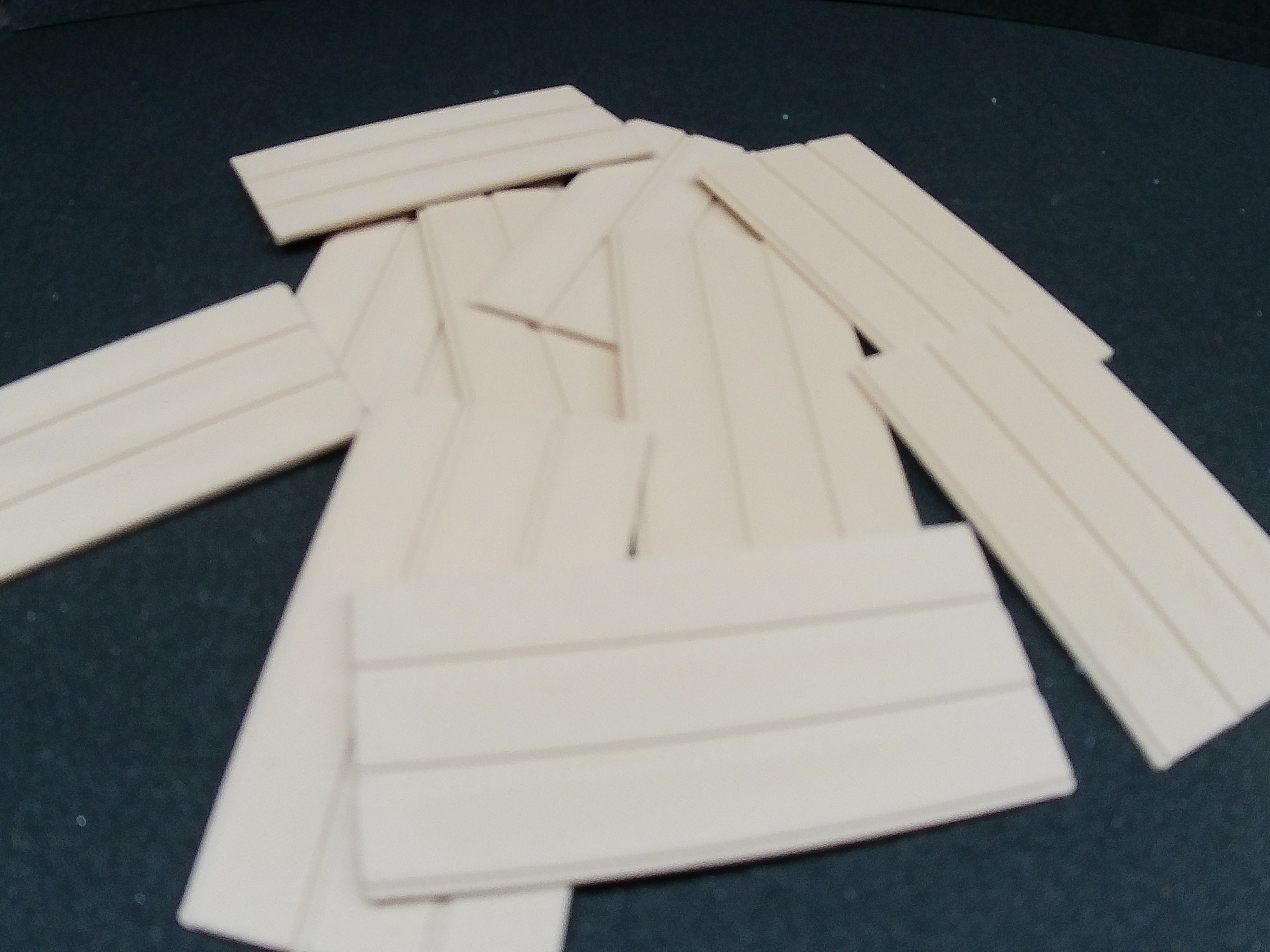 1:48 O Gauge (10) sheets of 4x8 T-111 Siding By Cindershops