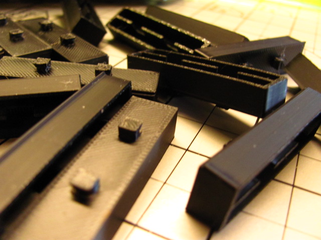 60 Railroad Ties (10 sections) -S Gauge-American Flyer Track Cinder Streets