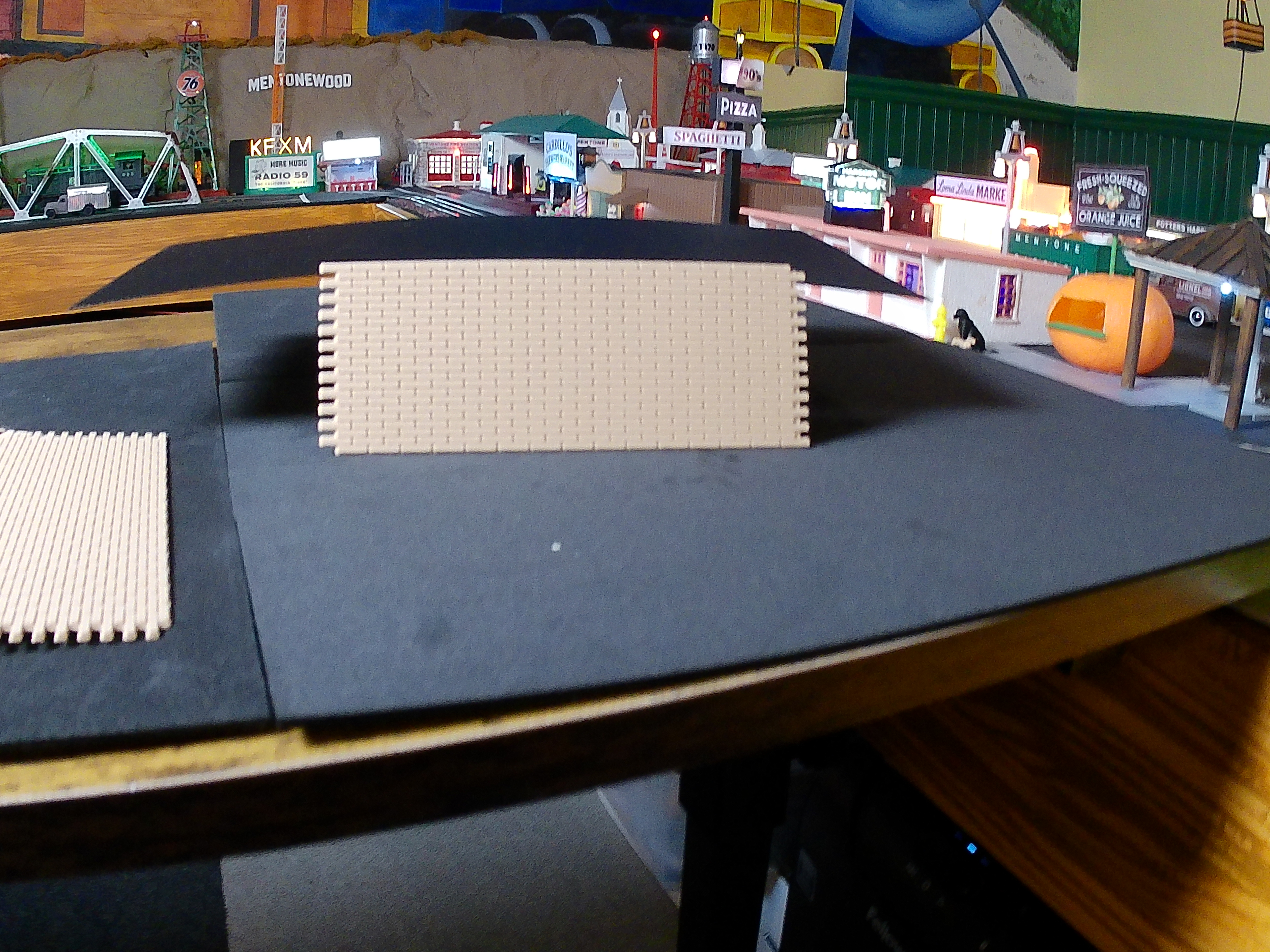 1:48 O Scale Adobe Brick Veneer Sheet (2\" x 5\") Wall Material by Cinder Shops