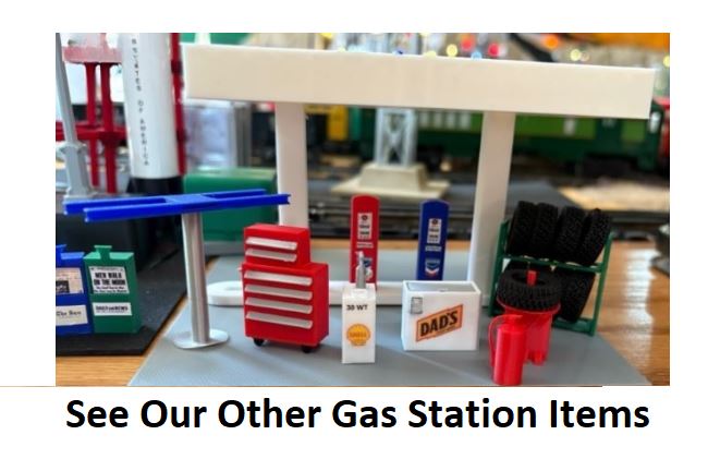 O Gauge Gas Station CANOPY Mod for Plasticville