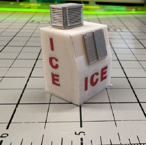 O-Gauge Vintage Ice Machine by Cinder Shops