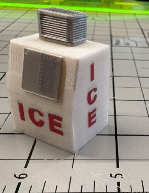 O-Gauge Vintage Ice Machine by Cinder Shops