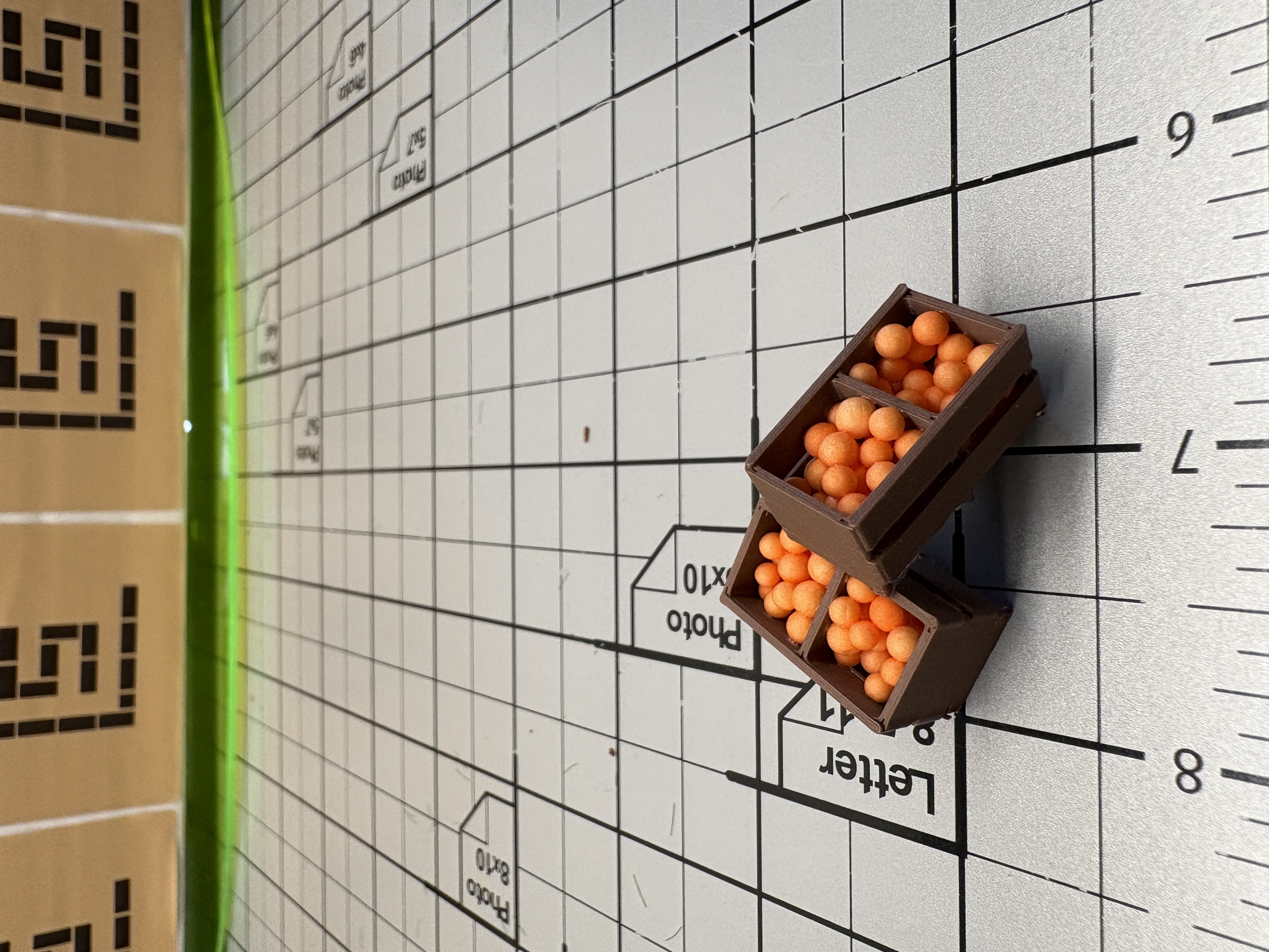 1:48 O-Gauge Individual Filled Orange Grove Crates By Cinder Shops