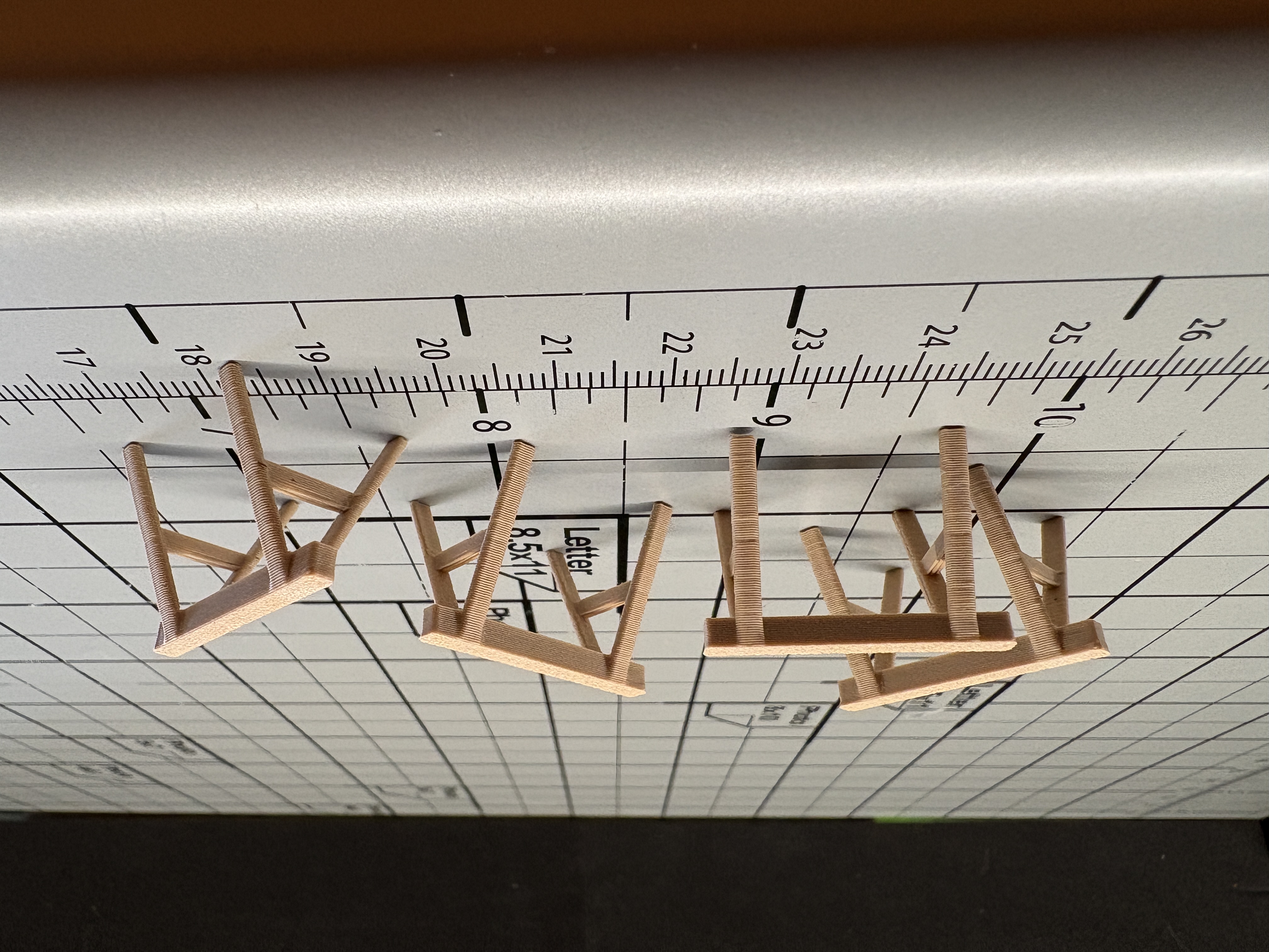 1:48 O-Gauge Workbench Sawhorses (Set of 4) By Cinder Shops