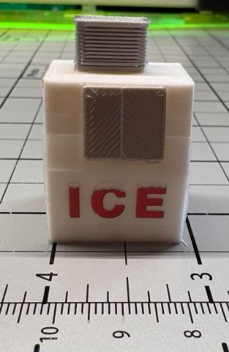 O-Gauge Vintage Ice Machine by Cinder Shops