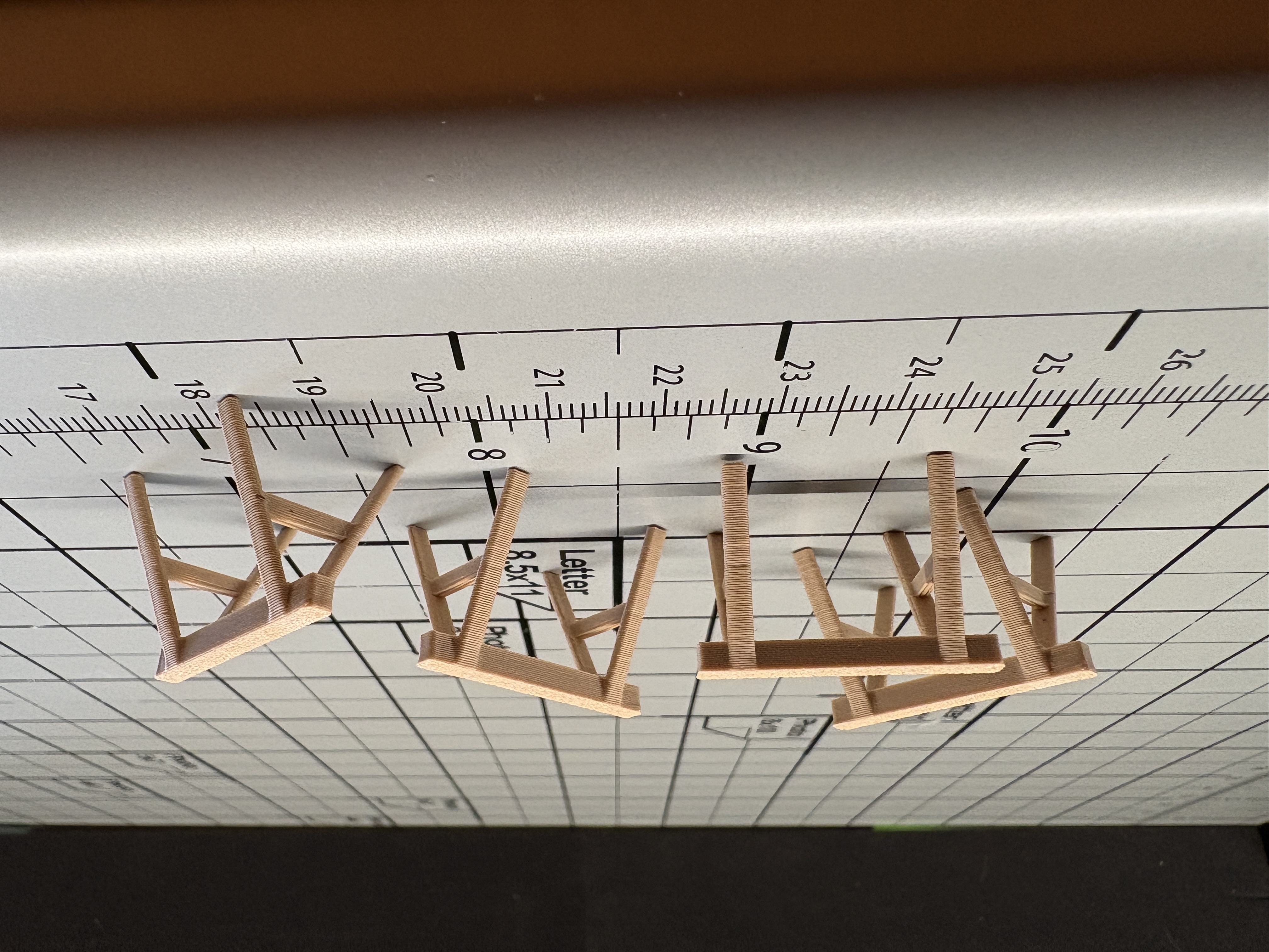 1:48 O-Gauge Workbench Sawhorses (Set of 4) By Cinder Shops